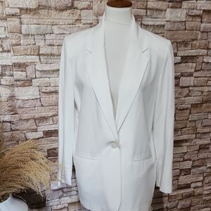 Sag Harbor Elegant White Blazer Jacket